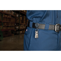 Anneaux &agrave; cl&eacute;s r&eacute;tractables Mini-Bak, Plastique, C&acirc;ble 36", Fixation Agrafe de ceinture St. Lawrence Industrial & Safety Supply