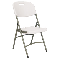 Folding Chairs, Polyethylene, White, 350 lbs. Weight Capacity St. Lawrence Industrial & Safety Supply