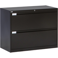 Classeur lat&eacute;ral, Acier, 2 tiroirs, 36" la x 18" p x 27-7/8" h, Noir St. Lawrence Industrial & Safety Supply