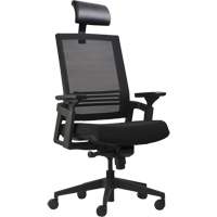Chaises de bureau A-37 Activ, Mailles, Noir, Capacit&eacute; 275 lb St. Lawrence Industrial & Safety Supply