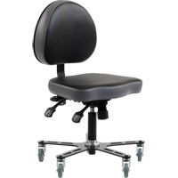 Chaise ergonomique &agrave; inclinaison r&eacute;glable SF180, Mobile, Ajustable Hauteur St. Lawrence Industrial & Safety Supply