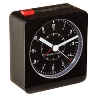 R&eacute;veille-matin de bureau, Analogique, &agrave; piles, 3,5" la x 1,5" p x 3,75" h, Noir St. Lawrence Industrial & Safety Supply