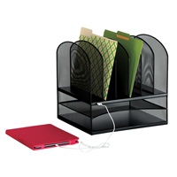 Organisateur de bureau avec alimentation USB Onyx St. Lawrence Industrial & Safety Supply