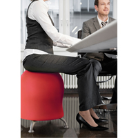 Zenergy Ball Chair, Fabric, Red, 250 lbs. Capacity St. Lawrence Industrial & Safety Supply
