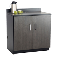 Armoire modulaire de base, M&eacute;lamine, 2 Tablettes, 39" h x 36" la x 25" P, Nuit d'Asie/noir St. Lawrence Industrial & Safety Supply