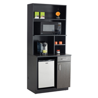 Armoire modulaire, M&eacute;lamine, 39" h x 36" la x 25" P, Nuit d'Asie/noir St. Lawrence Industrial & Safety Supply