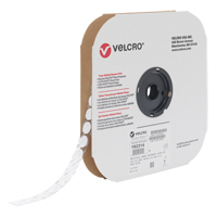 Attache Velcoin, Crochet, 3/4" dia., Adh&eacute;sif, Blanc St. Lawrence Industrial & Safety Supply