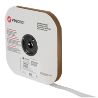 Ruban d'attaches, Crochet, 25 vg x 1", Cousu, Blanc St. Lawrence Industrial & Safety Supply