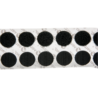 Attaches en jeton, Boucle et crochet, 3/4" dia., Adh&eacute;sif, Noir St. Lawrence Industrial & Safety Supply