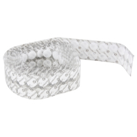 Attaches en jeton, Boucle et crochet, 3/4" dia., Adh&eacute;sif, Blanc St. Lawrence Industrial & Safety Supply