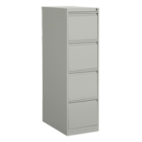 Vertical Filing Cabinet, Steel, 4 Drawers, 15-1/7" W x 25" D x 52" H, Grey St. Lawrence Industrial & Safety Supply