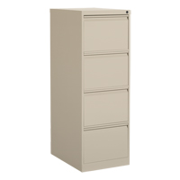 Vertical Filing Cabinet, Steel, 4 Drawers, 18-1/7" W x 25" D x 52" H, Beige St. Lawrence Industrial & Safety Supply