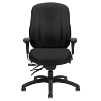 Overtime High Back Chair, Fabric, Black, 300 lbs. Capacity St. Lawrence Industrial & Safety Supply