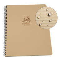 Carnet de notes de poche &agrave; spirale lat&eacute;rale, Couverture souple, Havane, 64 Pages, 4-5/8" , 7"  St. Lawrence Industrial & Safety Supply