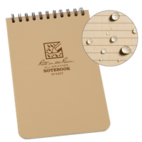 Carnet de notes de poche &agrave; spirale, Couverture souple, Havane, 100 Pages, 4" , 6"  St. Lawrence Industrial & Safety Supply