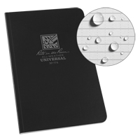Livre reli&eacute; Field-Flex, Couverture souple, Noir, 128 Pages, 4-5/8" , 7-1/4"  St. Lawrence Industrial & Safety Supply