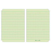 Livre m&eacute;mo, Couverture souple, Havane, 112 Pages, 3-1/2" , 5"  St. Lawrence Industrial & Safety Supply