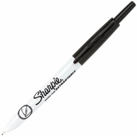 Retractable Permanent Marker, Black, Ultra Fine Tip St. Lawrence Industrial & Safety Supply
