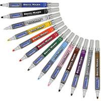 Marqueur &agrave; peinture moyen Brite-Mark, Liquide, Blanc St. Lawrence Industrial & Safety Supply
