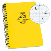 Carnet de notes de poche &agrave; spirale lat&eacute;rale, Couverture souple, Jaune, 64 Pages, 4-5/8" , 7"  St. Lawrence Industrial & Safety Supply
