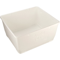 Contenant de rangement pour la nourriture, Plastique, Capacit&eacute; de 108 gal., Blanc St. Lawrence Industrial & Safety Supply