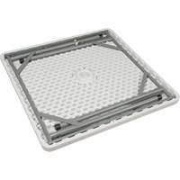 Folding Table, Square, 34" L x 34" W, Polyethylene, White St. Lawrence Industrial & Safety Supply