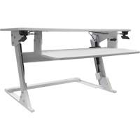 Goya Sit-Stand Workstation, Desktop Unit, 21" H x 35-2/5" W x 24" D, White St. Lawrence Industrial & Safety Supply