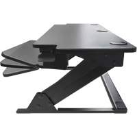 Poste de travail assis-debout Goya, Mod&egrave;le de bureau, 20" h x 42" la x 16" p, Noir St. Lawrence Industrial & Safety Supply