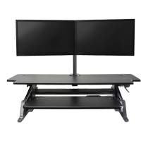 Poste de travail assis-debout Goya, Mod&egrave;le de bureau, 20" h x 42" la x 16" p, Noir St. Lawrence Industrial & Safety Supply