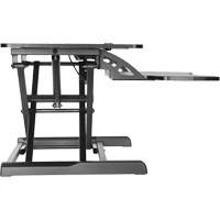 Poste de travail assis-debout Goya, Mod&egrave;le de bureau, 22" h x 31-1/2" la x 24" p, Noir St. Lawrence Industrial & Safety Supply