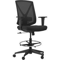 Chaise ajustable &agrave; basculement synchronis&eacute; s&eacute;rie Activ, Tissu/Mailles, Noir, Capacit&eacute; 275 lb St. Lawrence Industrial & Safety Supply
