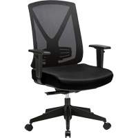Chaise ajustable de premi&egrave;re qualit&eacute; &agrave; basculement synchronis&eacute; s&eacute;rie Activ, Tissu/Mailles, Noir, Capacit&eacute; 275 lb St. Lawrence Industrial & Safety Supply