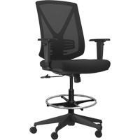 Chaise ajustable de premi&egrave;re qualit&eacute; &agrave; basculement synchronis&eacute; s&eacute;rie Activ, Tissu/Mailles, Noir, Capacit&eacute; 275 lb St. Lawrence Industrial & Safety Supply