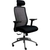 Chaise de bureau ajustable s&eacute;rie Era avec appui-t&ecirc;te, Tissu/Mailles, Noir, Capacit&eacute; 275 lb St. Lawrence Industrial & Safety Supply