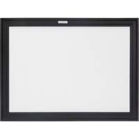 Tableau blanc &agrave; cadre MDF noir, Effacement &agrave; sec/Magn&eacute;tique, 24" la x 18" h St. Lawrence Industrial & Safety Supply