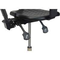 Heavy-Duty Ergonomic Stool with Adjustable Arm Rests, Stationary, Adjustable Height, 250 lbs. Capacity St. Lawrence Industrial & Safety Supply
