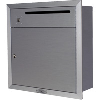 Recessed Collection Box, Wall -Mounted, 12-3/4" x 16-3/8", 2 Doors, Aluminum St. Lawrence Industrial & Safety Supply