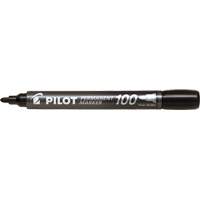 Pilot 100 Permanent Marker, Black, Bullet Tip St. Lawrence Industrial & Safety Supply