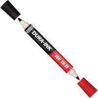 Markal&reg; Dura-Ink&reg; Dual Colour Permanent Ink Marker, Black/Red, Bullet Tip St. Lawrence Industrial & Safety Supply
