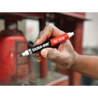 Markal&reg; Dura-Ink&reg; Dual Colour Permanent Ink Marker, Black/Red, Bullet Tip St. Lawrence Industrial & Safety Supply