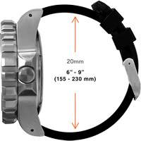 Grande montre automatique de plong&eacute;e, Num&eacute;rique, &agrave; piles, 41 mm, Noir St. Lawrence Industrial & Safety Supply