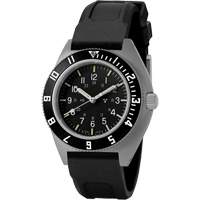 Montre Steel Navigator sur ensemble bracelet en caoutchouc noir de trois morceaux, Num&eacute;rique, &agrave; piles, 41 mm, Noir St. Lawrence Industrial & Safety Supply