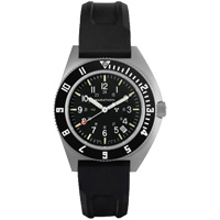 Montre Steel Navigator avec date sur ensemble bracelet en caoutchouc noir de trois morceaux, Num&eacute;rique, &agrave; piles, 41 mm, Noir St. Lawrence Industrial & Safety Supply