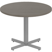 Newland Height-Adjustable Round Table, 36" L x 36" W x 29" H, 1" Top, Laminate, Brown St. Lawrence Industrial & Safety Supply