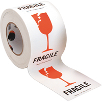 "Fragile" Special Handling Labels, 6" L x 4" W, Red on White St. Lawrence Industrial & Safety Supply