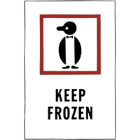 "Keep Frozen" Special Handling Labels, 6" L x 4" W, Red on White St. Lawrence Industrial & Safety Supply