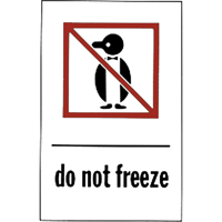 "Do Not Freeze" Special Handling Labels, 6" L x 4" W, Red on White St. Lawrence Industrial & Safety Supply