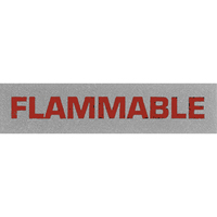 &eacute;tiquettes pour traitement sp&eacute;cial Flammable, 5" lo x 2" la, Noir/rouge St. Lawrence Industrial & Safety Supply