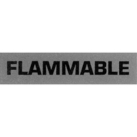 &eacute;tiquettes pour traitement sp&eacute;cial Flammable, 5" lo x 2" la, Noir/rouge St. Lawrence Industrial & Safety Supply