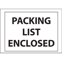 Packing List Envelopes, 4" L x 5" W, Backloading Style St. Lawrence Industrial & Safety Supply